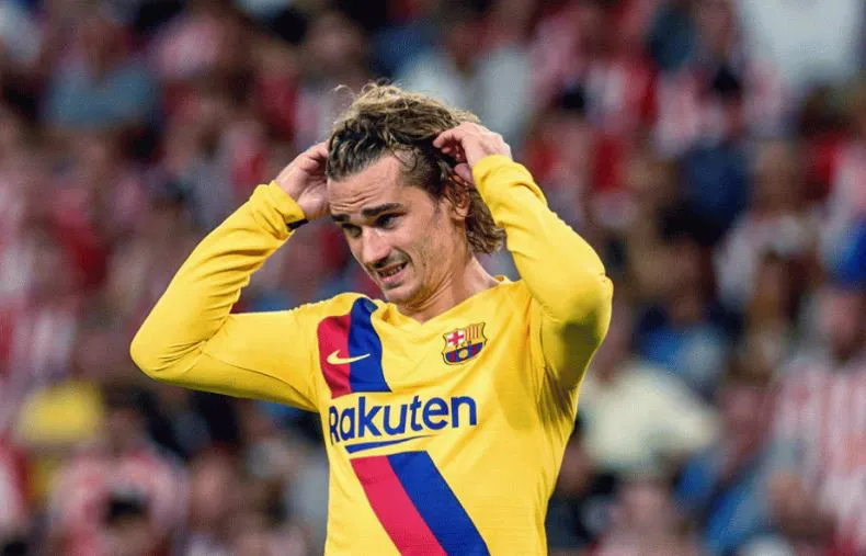 EFE Antoine Giezmann durante un partido del Barcelona