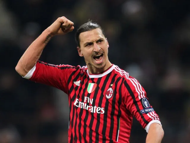 AP Zlatan Ibrahimovic cuando era jugador del Milan