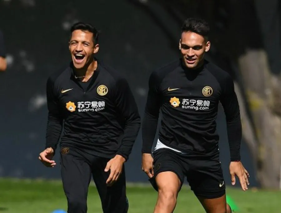 EFE El chileno en entrenamiento con el Inter de Milán