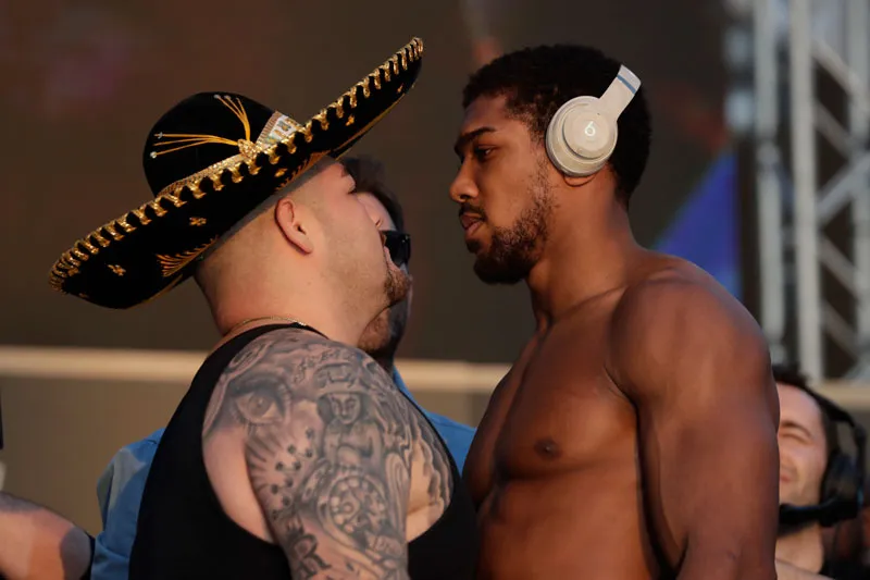 Andy Ruiz y Anthony Joshua se ven a los ojos