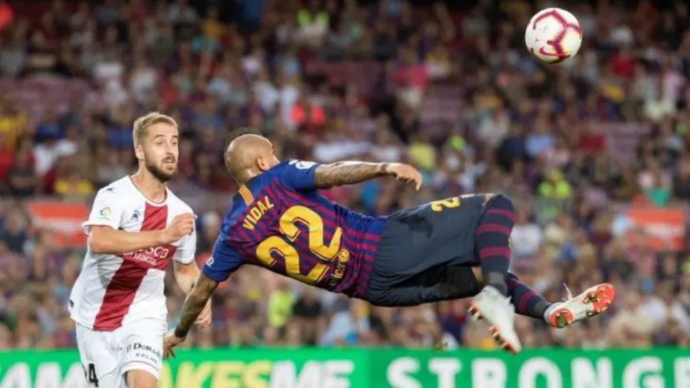 EFE Arturo Vidal en acción con Barcelona