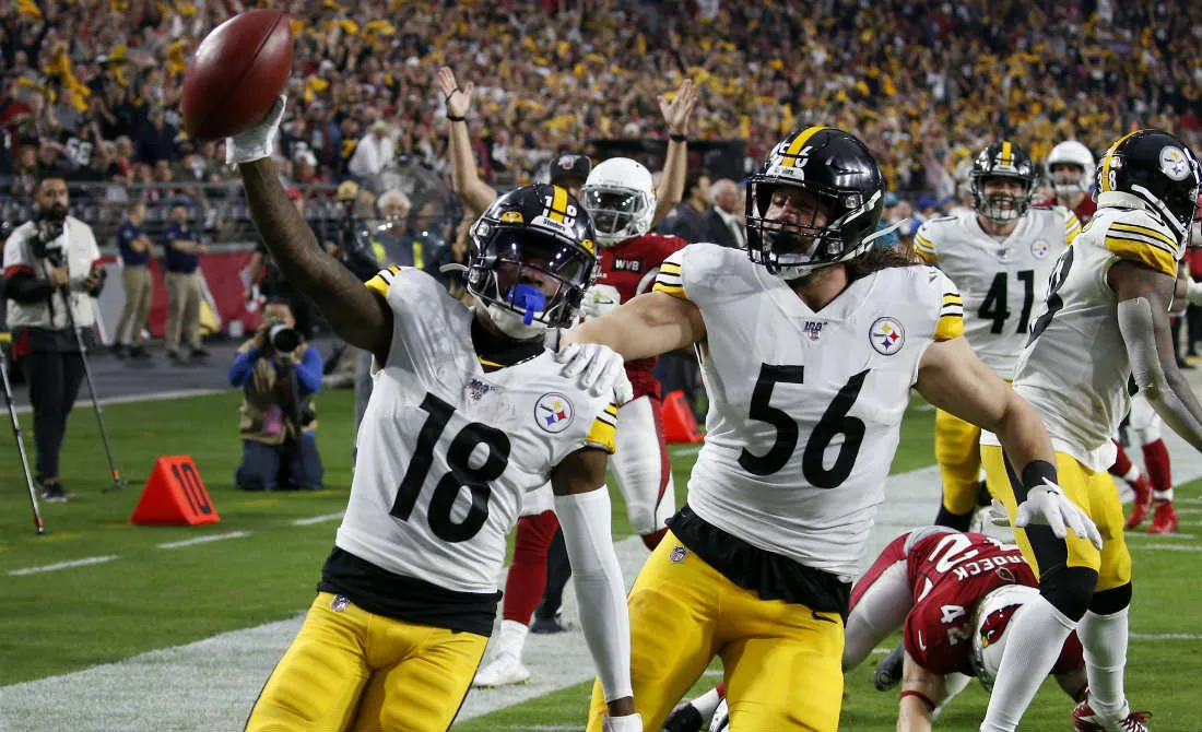 Diontae Johnson devuelve un despeje 85 yardas para un touchdown de Pittsburgh