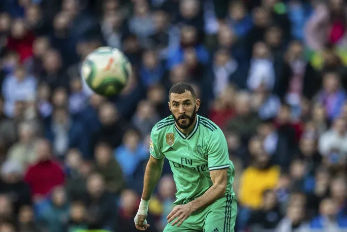 AP Benzema, en un partido del Real Madrid