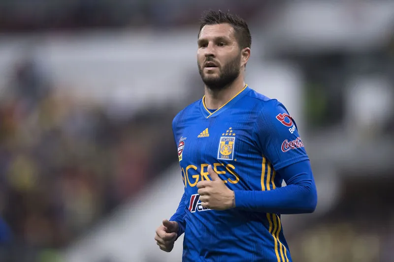 Gignac en un juego con Tigres en el Apertura 2019