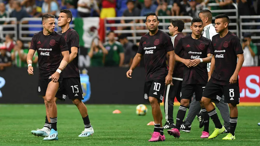 Los Seleccionados Nacionales calientan previo al juego ante Argentina