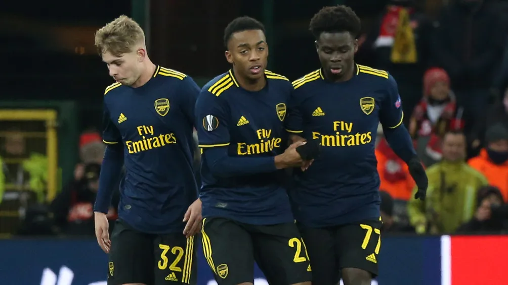 AP Jugadores del Arsenal tras la igualada en Bélgica