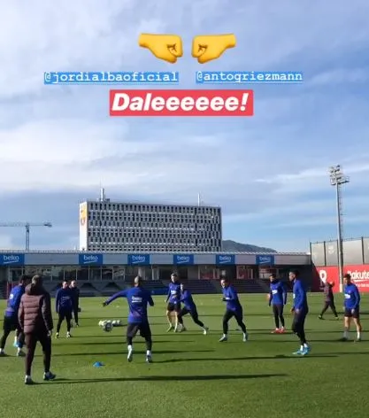 Entrenamiento del Barcelona