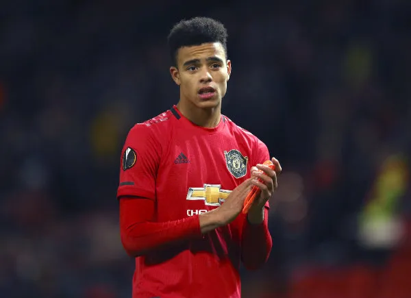 Mason Greenwood celebrando su anotación