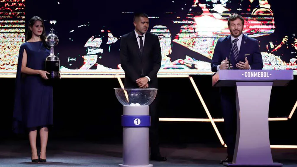 EFE Riquelme y Alejandro Domínguez en el sorteo