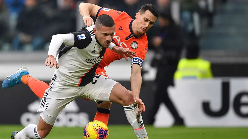 Acción del Juventus vs Udinese de la jornada pasada