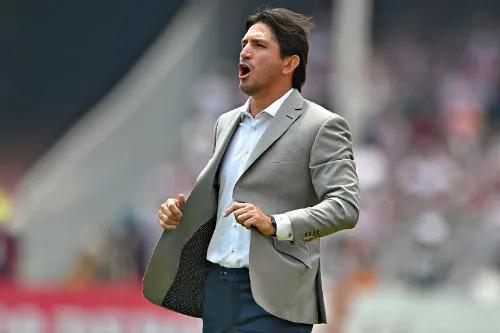 IMAGO7 Bruno Marioni festeja un gol de Pumas