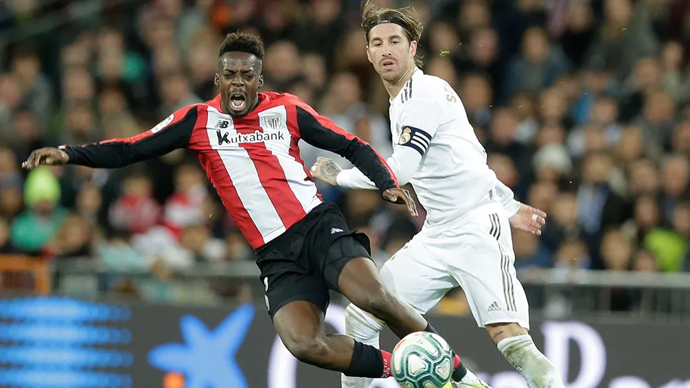 Inaki Williams y Sergio Ramos en el Real Madrid vs Athletic