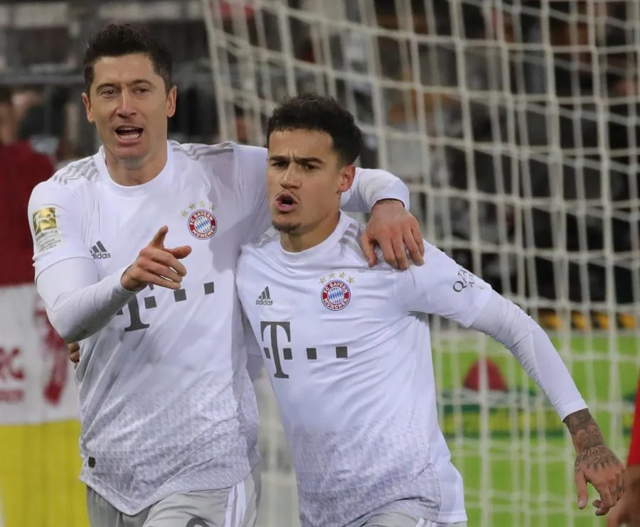 EFE Robert Lewandowski festeja un gol con Bayern Munich