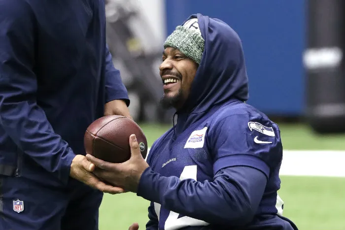 Lynch, en un entrenamiento