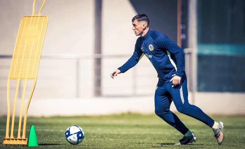 Federico Viñas, en la práctica de este martes