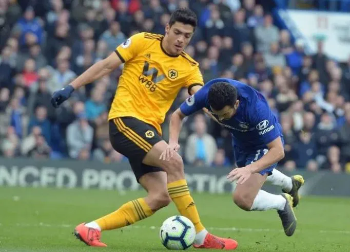 El delantero en juego ante el Chelsea