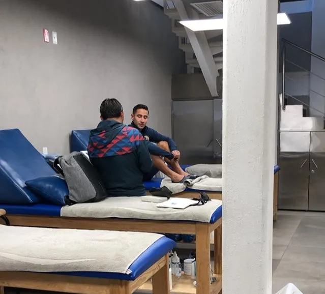 Luis Fuentes, en las instalaciones del América