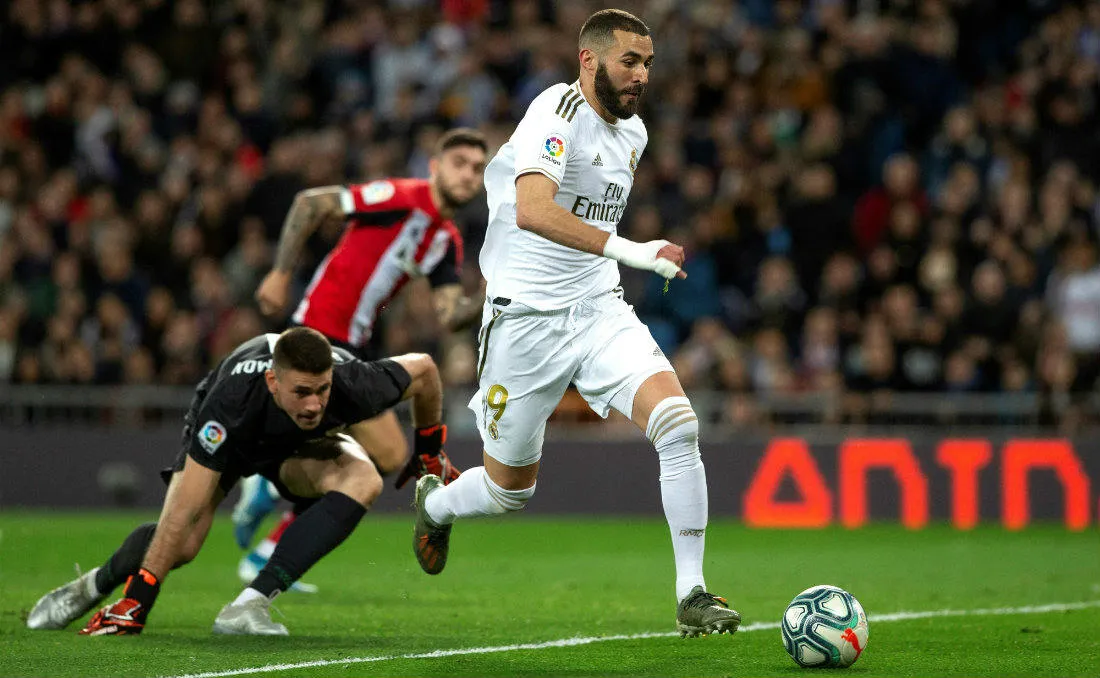 EFE Karim Benzema durante el partido entre Real Madrid y Athletic de Bilbao