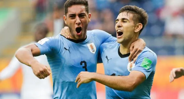 Cáceres es líder en la Selección charrúa Sub 20