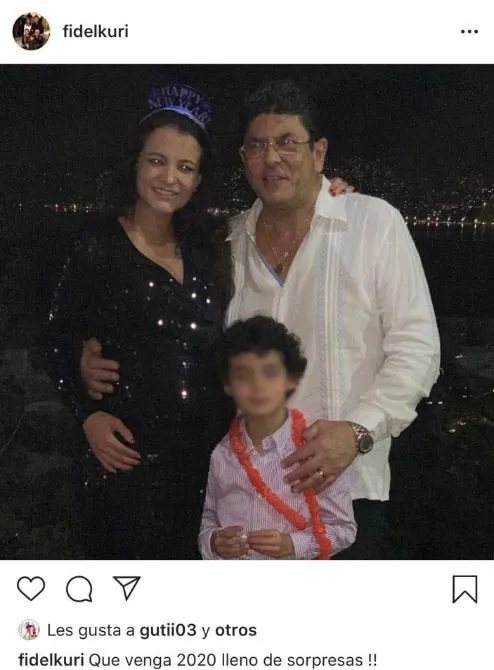 INSTAGRAM @FIDELKURI Fidel Kuri y su familia