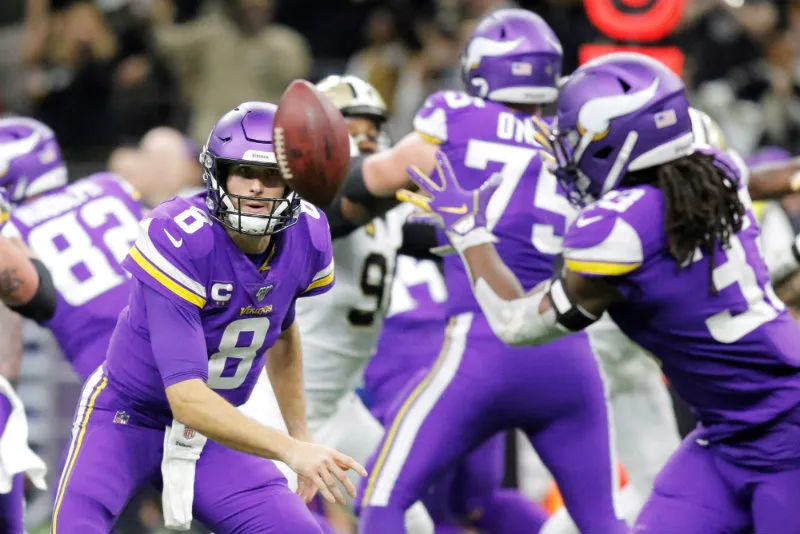 Vikings en partido contra Saints