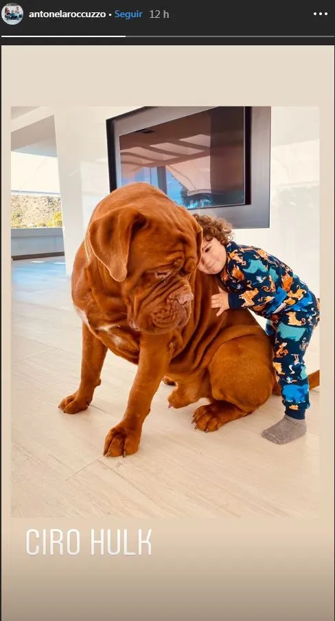 INSTAGRAM @ANTONELAROCCUZZO Hulk y Ciro Messi