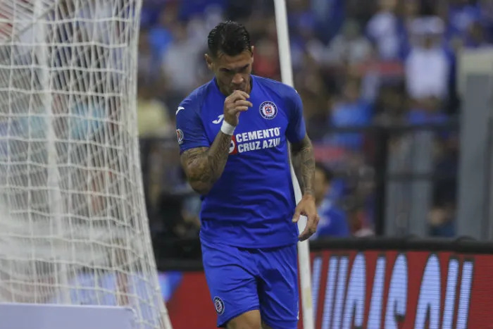 Caraglio, en un partido del Cruz Azul