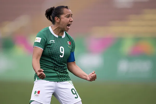 La delantera en el partido contra Colombia en Panamericanos