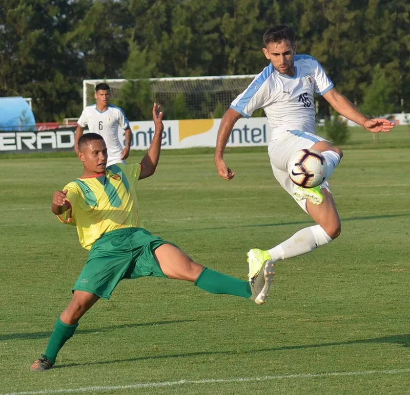 El jugador uruguayo, en un partido con la selección sub 20