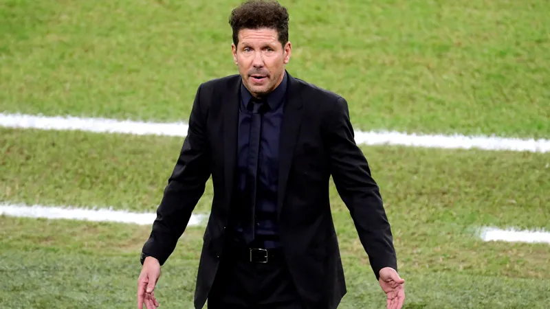 Cholo Simeone durante un compromiso del Atlético