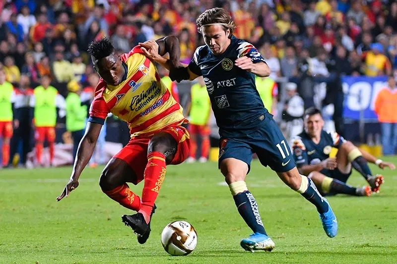 Sebastián Córdova, en un partido con las Águilas