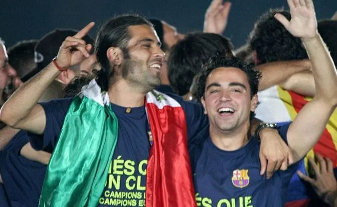 EFE Rafa y Xavi, tras un título del Barcelona