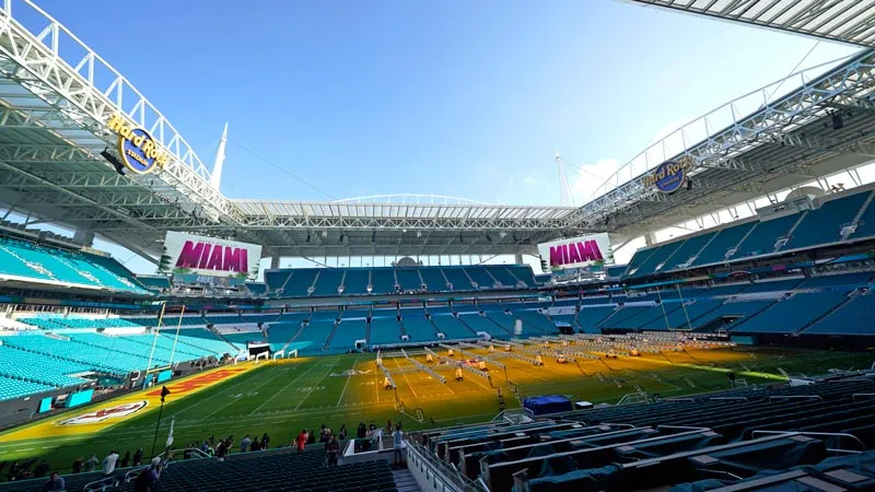 AP Hard Rock Stadium está listo para el Super Bowl