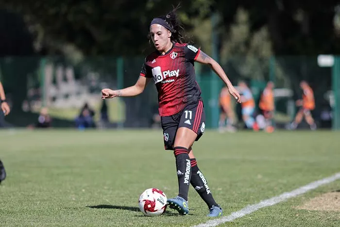 Fabiola Ibarra, en un juego del Atlas
