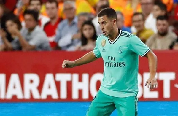 Hazard, en un juego del Real Madrid