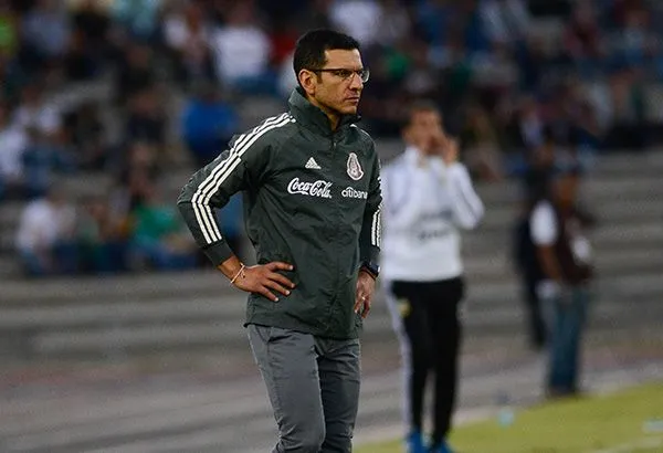 Jaime Lozano durante un partido de Selección