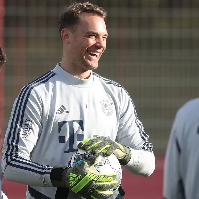 TWITTER @FCBayern El portero alemán, durante un entrenamiento del Bayern