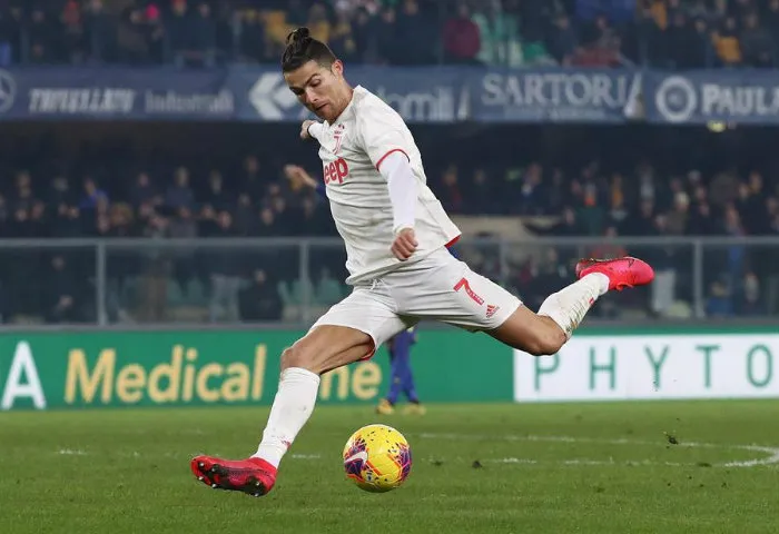 Cristiano, en un partido de Juventus