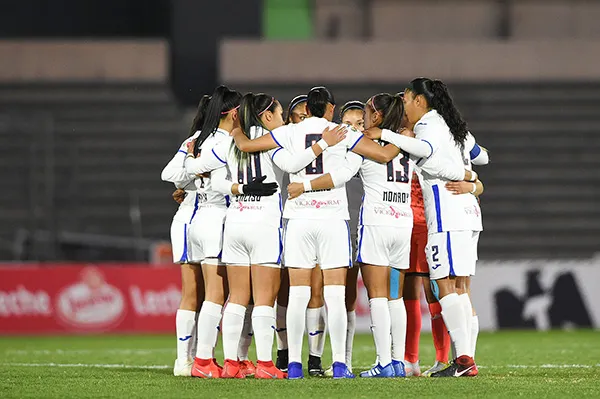 Las integrantes de La Máquina previo al partido contra Juárez