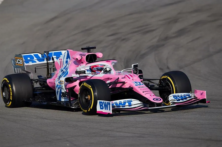 El Racing Point-BWT Mercedes RP20, nuevo coche del mexicano