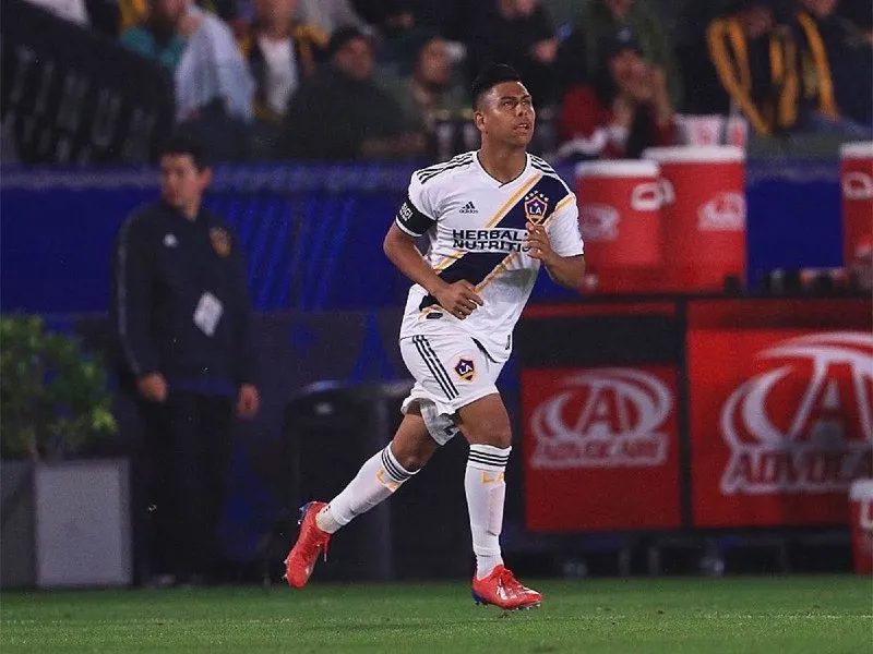 TWITTER: @LAGALAXY Álvarez jugando en la MLS