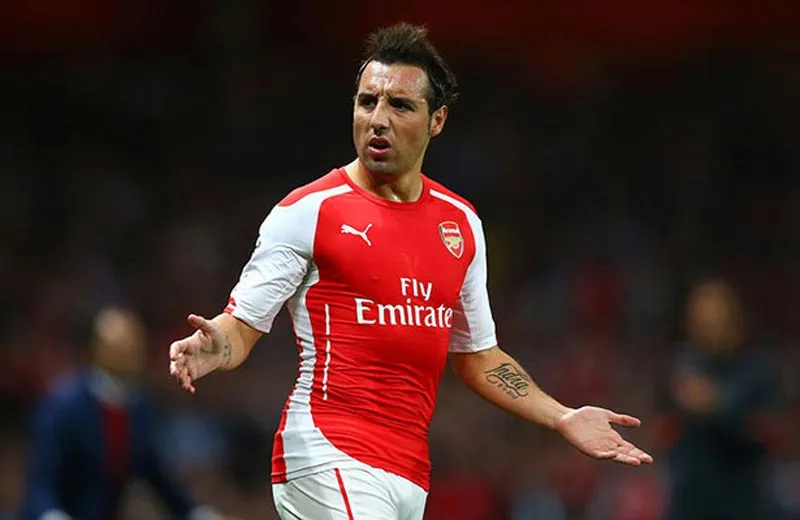 Santi Cazorla en su paso por el Arsenal