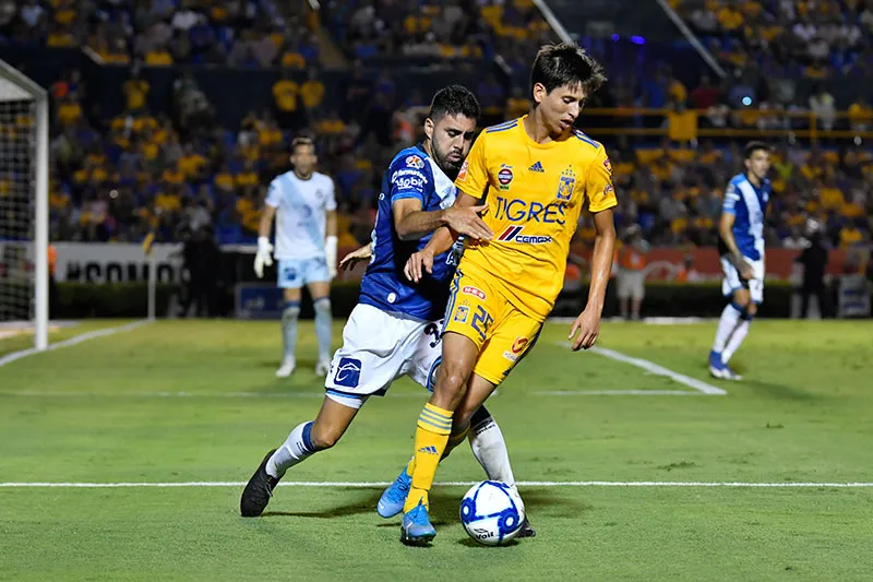 El atacante mexicano, en un partido con Tigres