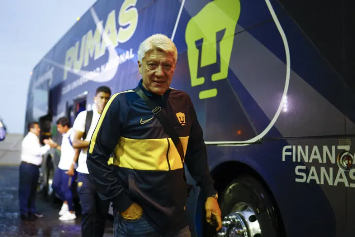 Chucho Ramírez, previo a un partido de Pumas