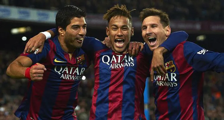 Suárez, Neymar y Messi durante su paso por el Barcelona