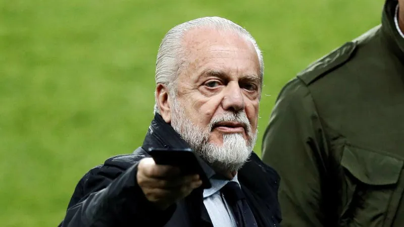 Aurelio De Laurentiis previo a un juego del Napoli