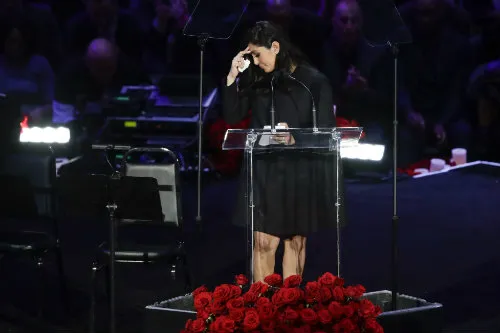 La viuda de 'Black Mamba' dio un emotivo discurso