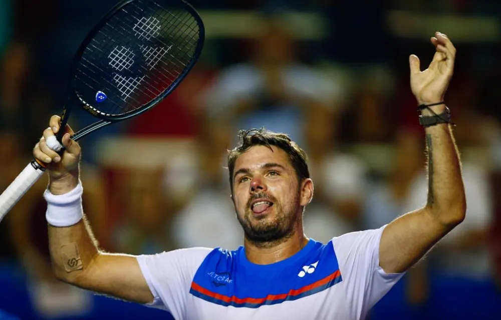 Stan Wawrinka en su debut en Abierto Mexicano de Tenis