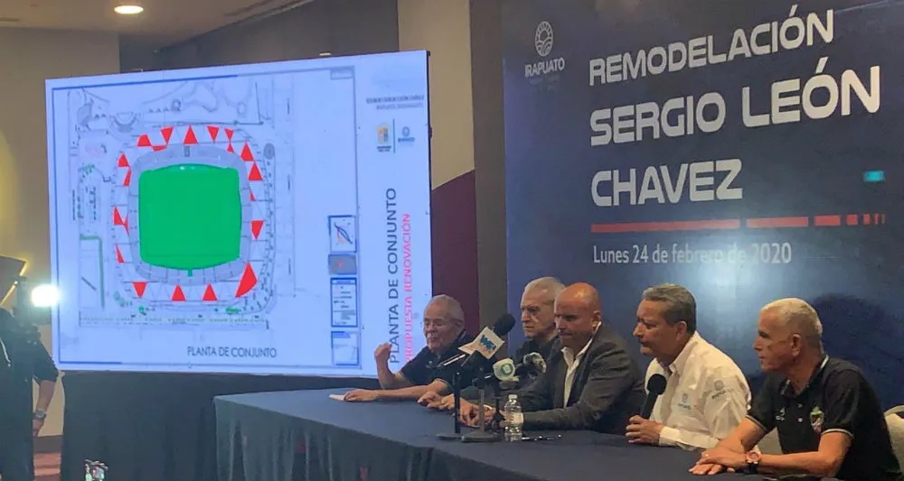 TWITTER @CLUB_IRAPUATO Proyecto para remodelar el Estadio Sergio León Chávez