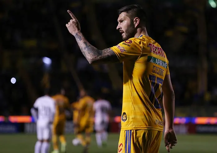 Gignac, en un partido de Tigres